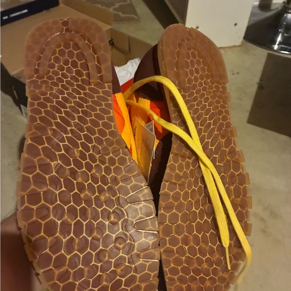 Reebok Men's Sneakers - Red and Yellow - Picture 5 of 6